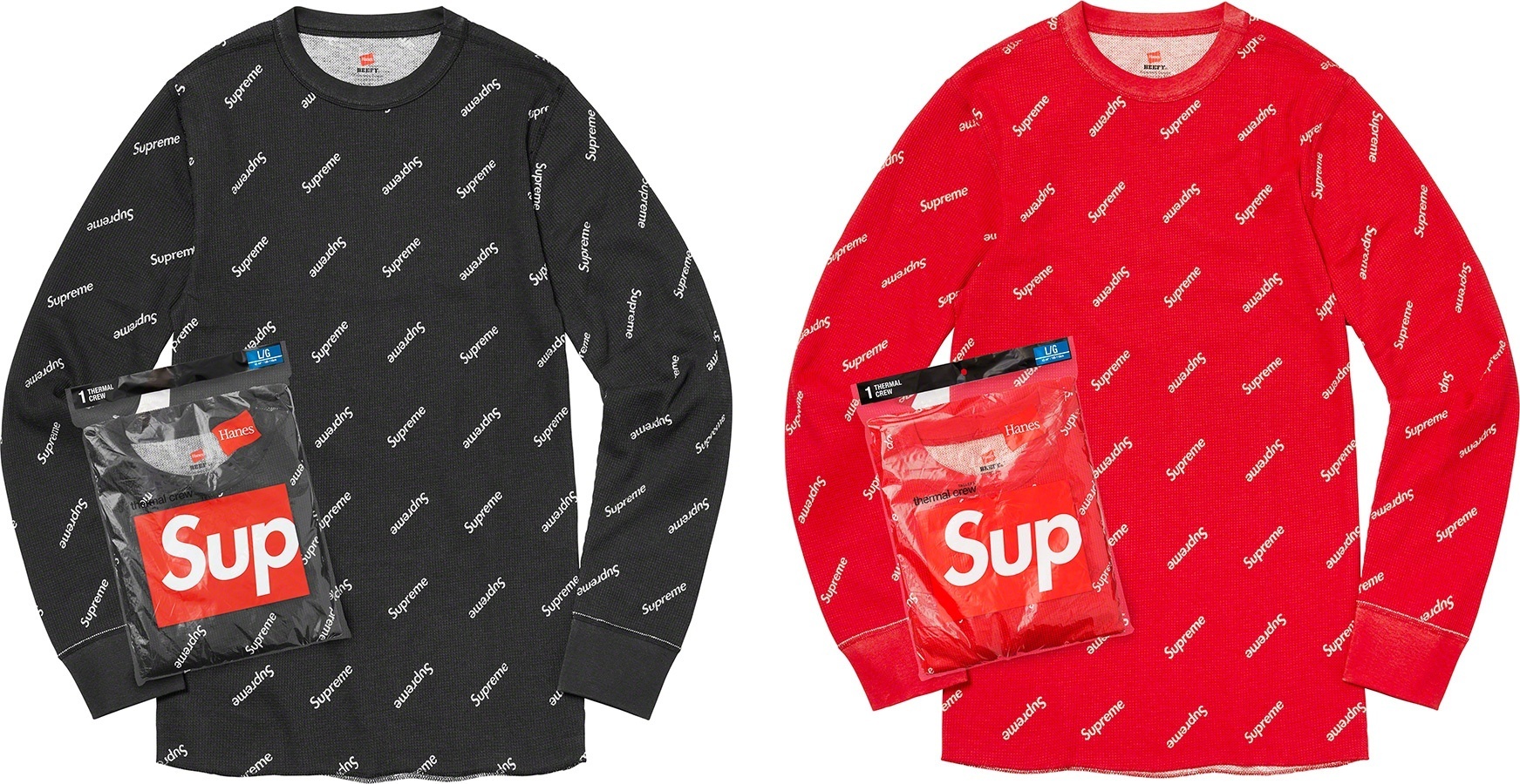 Supreme®/Hanes® Thermal Crew (1 Pack)